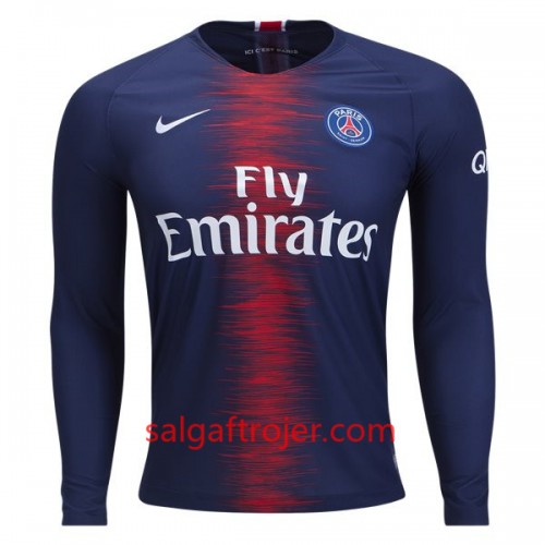 Paris Saint-Germain Fodboldtrøjer Hjemmebanesæt 2018/19 Langærmet Paris Saint-Germain Fodboldtrøjer Hjemmebanesæt 2018/19 Langærmet
